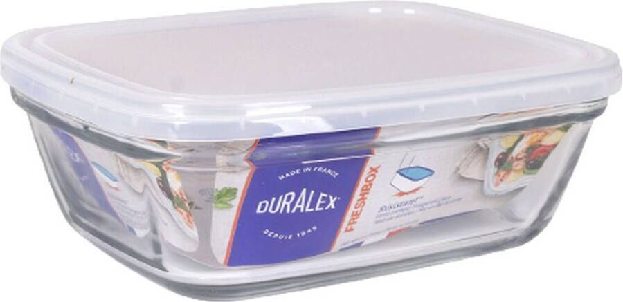Duralex Rechthoekige lunchbox met deksel Freshbox Transparant 1 L