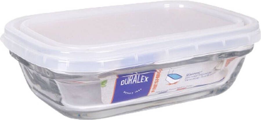 Duralex Rechthoekige lunchbox met deksel Freshbox Transparant 400 ml