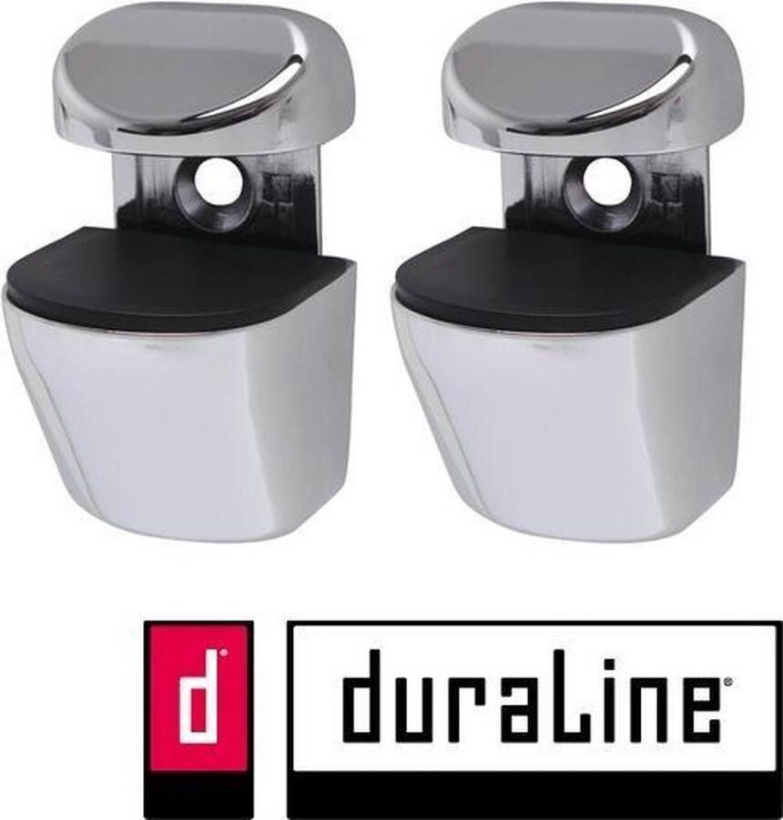 Duraline Cilp Chrome verpakking á 2 stuks