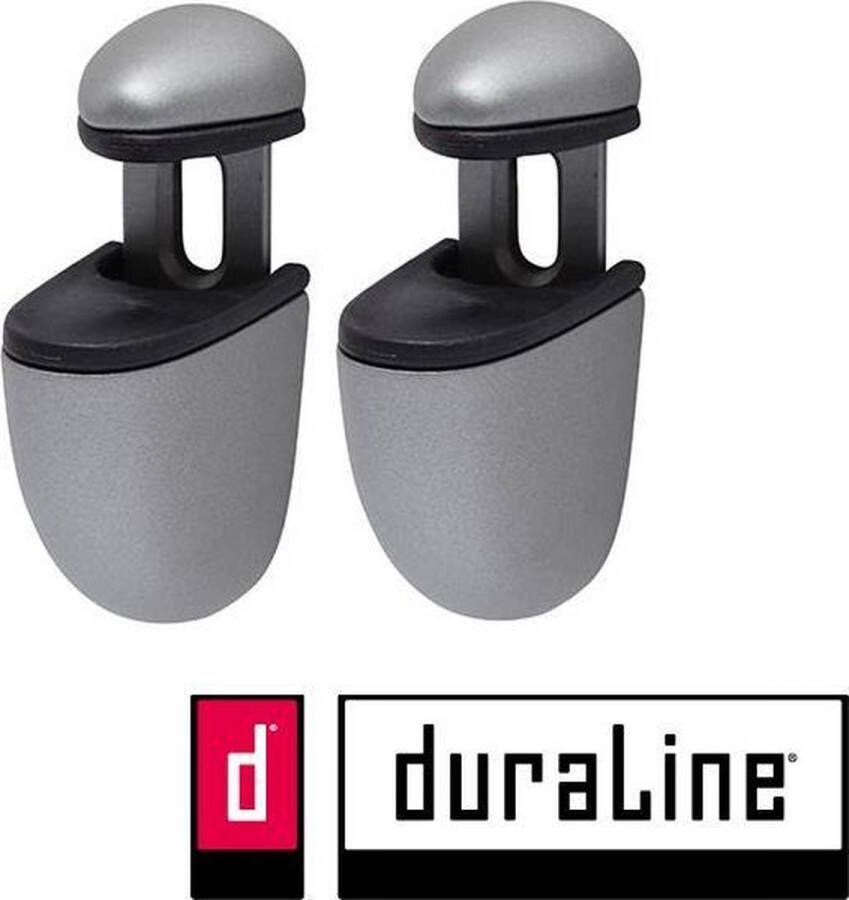 Duraline Plankdrager Clip Mini Mat Zilver