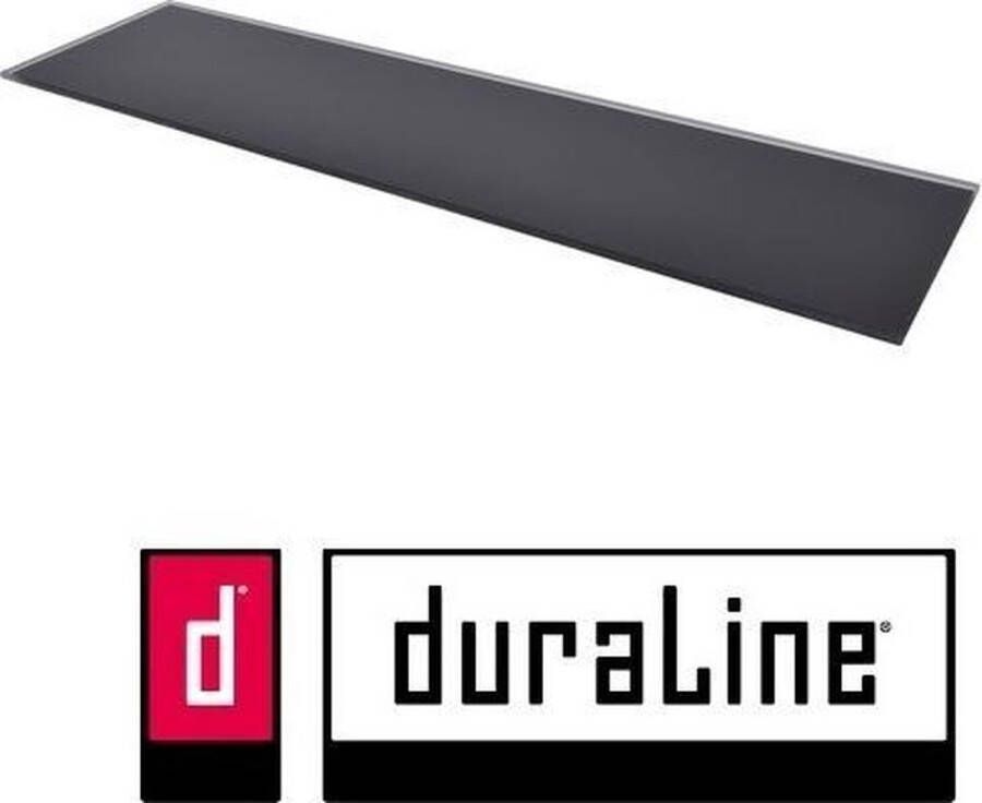 Duraline Wandplank 4XS glas zwart 60 x 15 x 0 6 cm