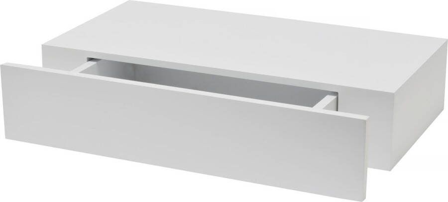 Duraline Wandplank Met Lade Xl10 Wit Lak 9003 10cm 48x25cm