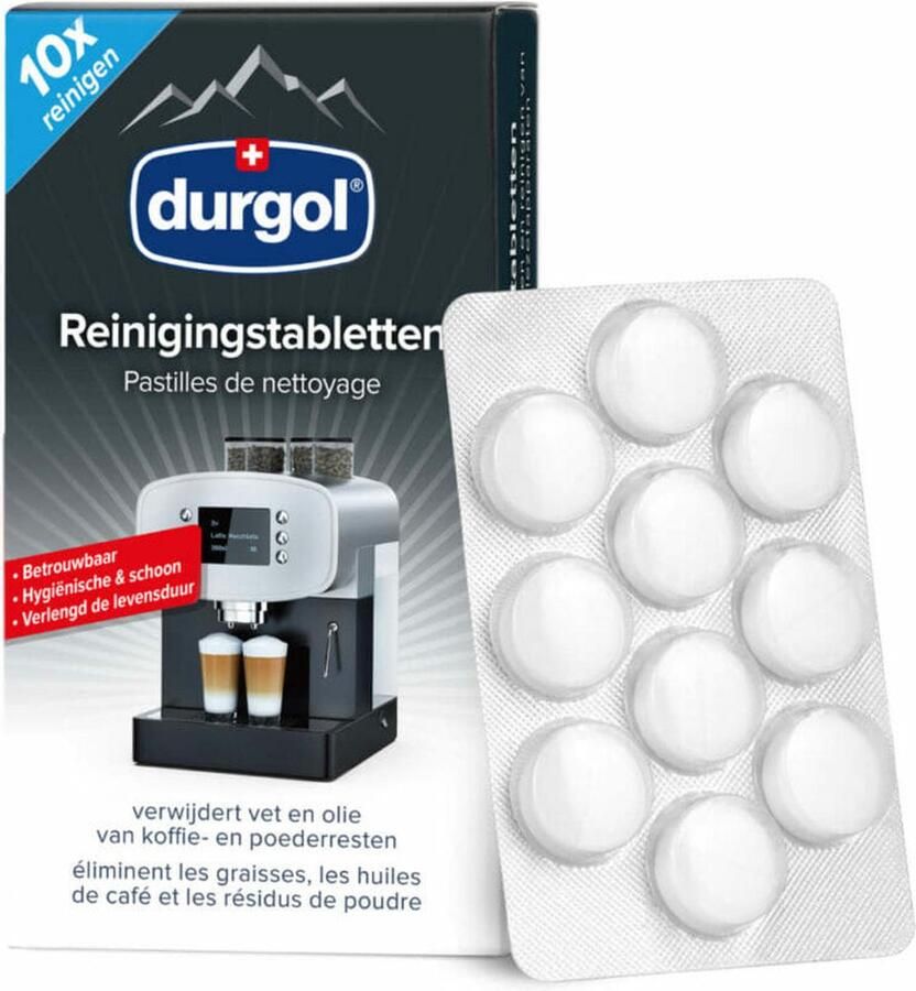 DURGOL Reinigingstabletten Koffiemachines 10x 1 6g