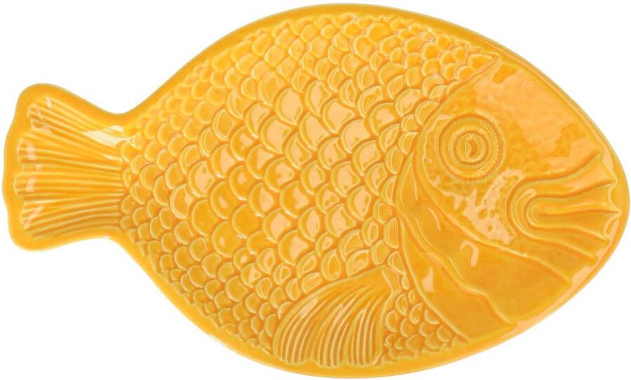 Duro Ceramics Schaal Fish geel 36cm Schalen