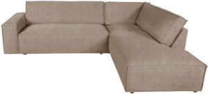 Dutch by HomingXL Loungebank chaise longue Marken | Rechts | Run Again rib beige 11 | 2 73 x 2 12 mtr breed