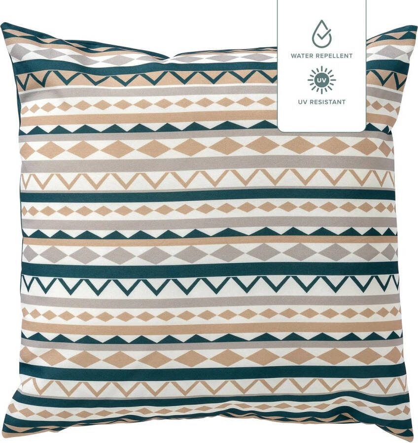 Dutch Decor MAURO Outdoor Sierkussen 45x45 cm waterafstotend en uv-bestendig Sagebrush Green groen Tuinsierkussen