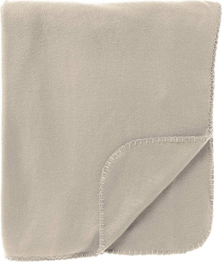 Dutch Decor PABLO Plaid 150x200 cm 100% polyester fleece terrasplaid Pumice Stone beige