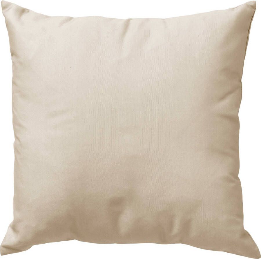 Dutch Decor SANTORINI Buitenkussen 45x45 cm outdoor waterafstotend en uv-bestendig Pumice Stone beige Tuinsierkussen