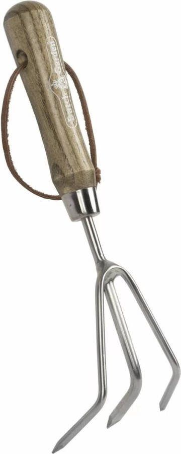 Dutch Gardens Dutch Garden Handcultivator Hoogwaardig RVS FSC Hout
