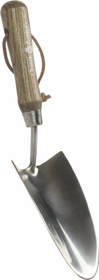 Talen Tools Dutch Garden Verplantschepje Breed Hoogwaardig Rvs Fsc Hout