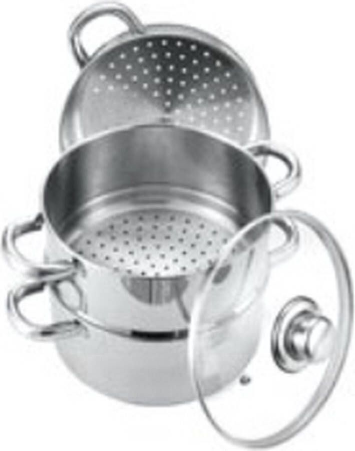 Dutch Kitchen Stoompan 20 cm 3 delig 21 x 26cm