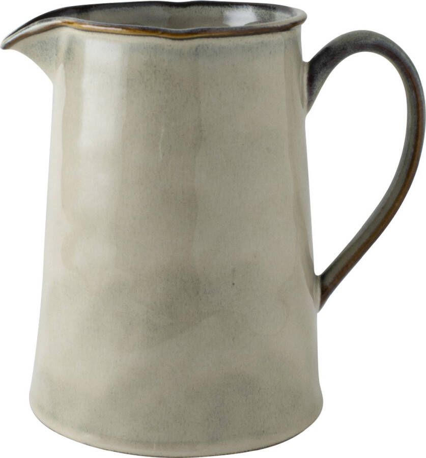 Dutch Rose Organic Kan Stoneware Handgemaakt Creme 1.6 Liter