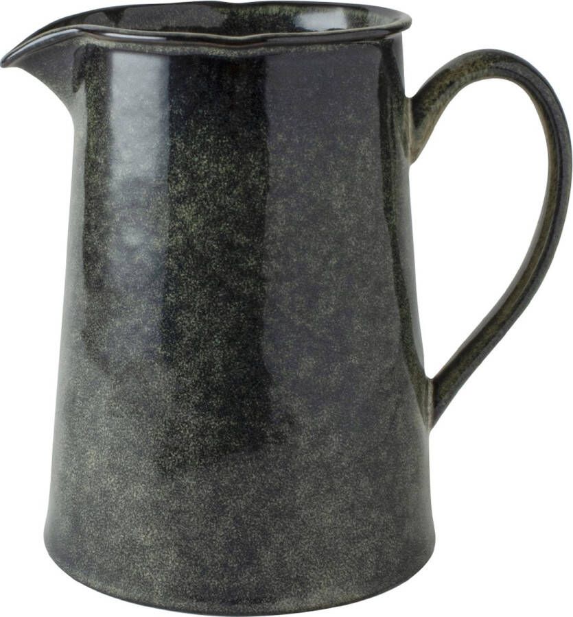 Dutch Rose Organic Kan Stoneware Handgemaakt Groen 1.6 Liter