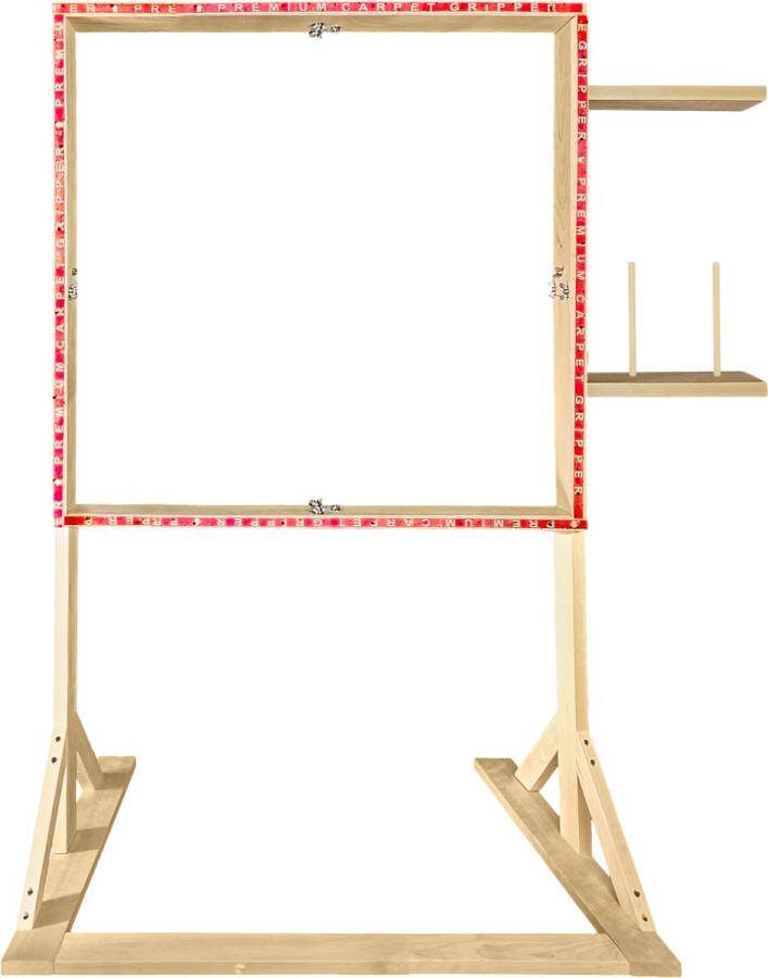 Dutch Tufting Frame 90x90cm Staand Model met Garenhouder Rug Tufting Frame Tuften Tuft Frame Ideaal Tufting Gun Starter kit Frame