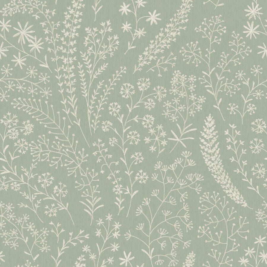 Dutch Wallcoverings Asperia- Astrid Trail groen wit vliesbehang 10m x 53cm A58702