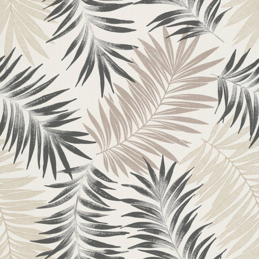 Dutch Wallcoverings Asperia- Orleans wit zwart vliesbehang 10m x 53cm A56201