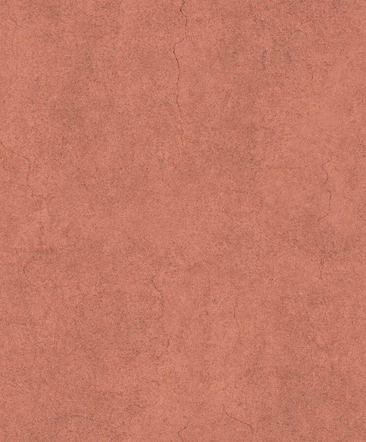 Dutch Wallcoverings Couleurs beton oranjerood beton (vliesbehang oranje)