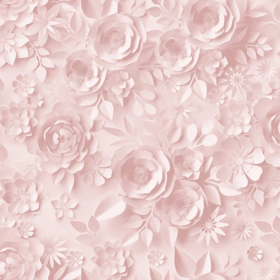 Dutch Wallcoverings Duch Wallcoverings My Kingdom- Roses roze vliesbehang 10m x 53cm M446-03