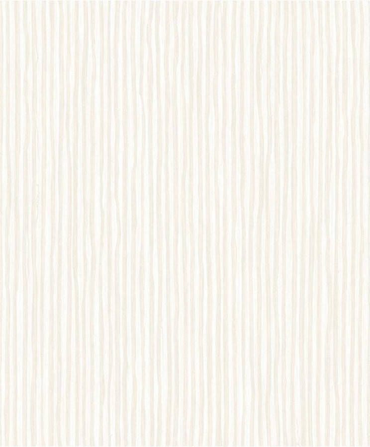 Dutch Wallcoverings Level One streep wit strepen (vliesbehang wit)