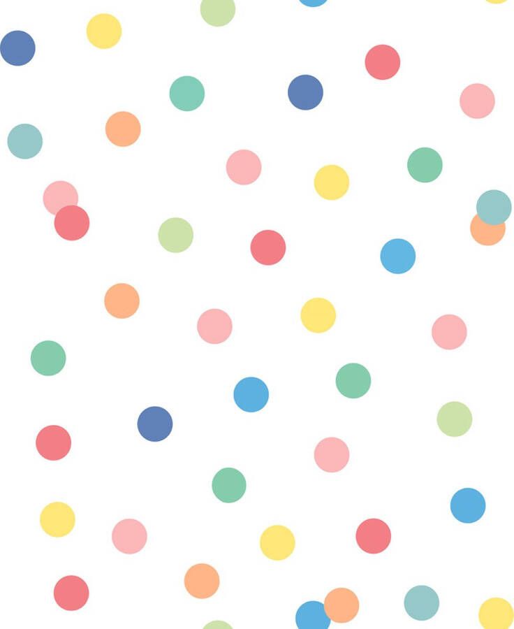 Dutch Wallcoverings My Kingdom- Dots Large multi vliesbehang 10m x 53cm M519-10