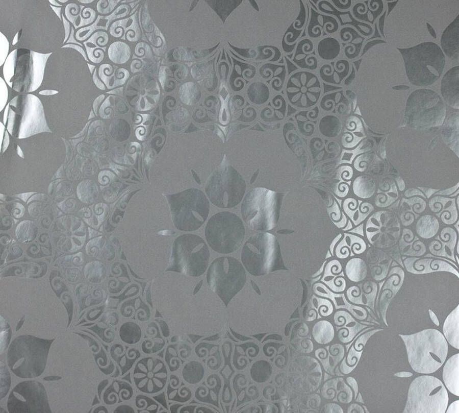 Dutch Wallcoverings Vliesbehang dessin Grijs