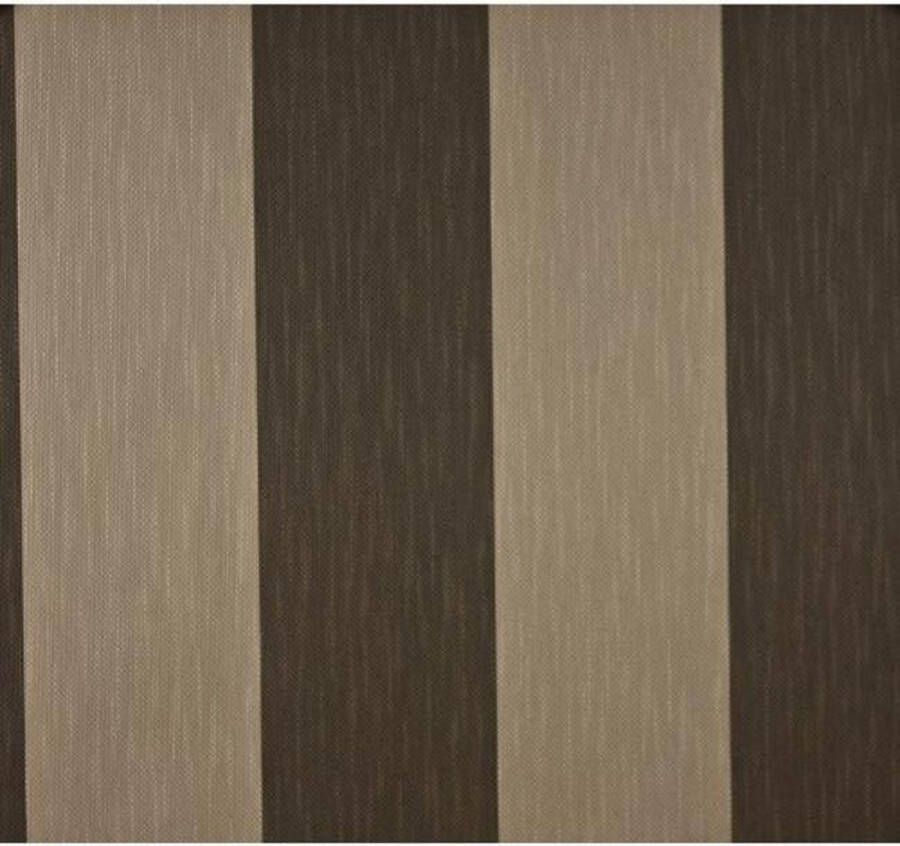 Dutch Wallcoverings Vliesbehang streep beige bruin