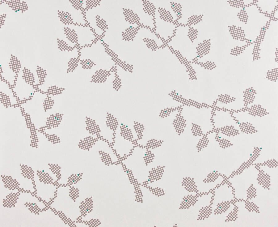 Dutch Wallcoverings Vliesbehang tak puntje beige groen