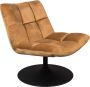 Dutchbone lounge chair bar velvet golden brown - Thumbnail 1