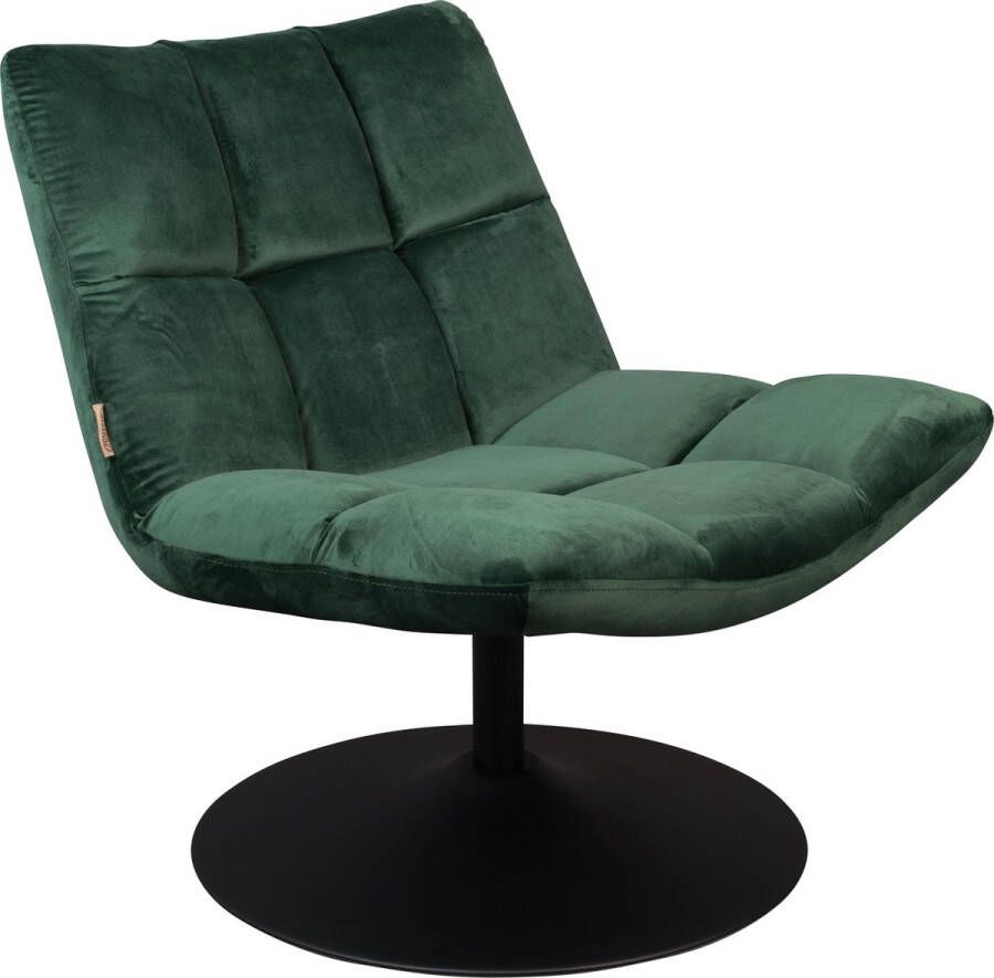 Dutchbone | Dutchbone | Fauteuil Bar Velvet Green | Zitmeubels woonkamer | Draaifauteuil | Zitmeubels woonkamer | Draaifauteuil