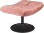 Dutchbone Hocker 'Bar' Velvet kleur Roze - Thumbnail 1