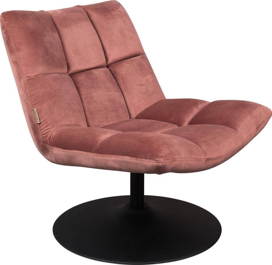 Dutchbone | Dutchbone | Fauteuil Bar Velvet Old Pink | Zitmeubels woonkamer | Draaifauteuil | Zitmeubels woonkamer | Draaifauteuil