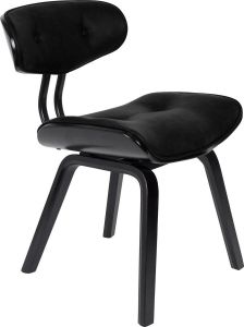 Dutchbone Eetkamerstoel 'Blackwood' kleur Zwart