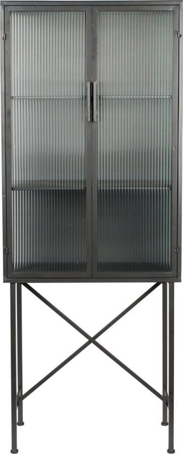 Dutchbone Vitrinekast Boli 178 x 70cm Grijs