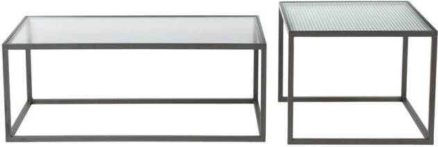 Dutchbone Boli Salontafel Set van 2 Vierkant Rechthoek