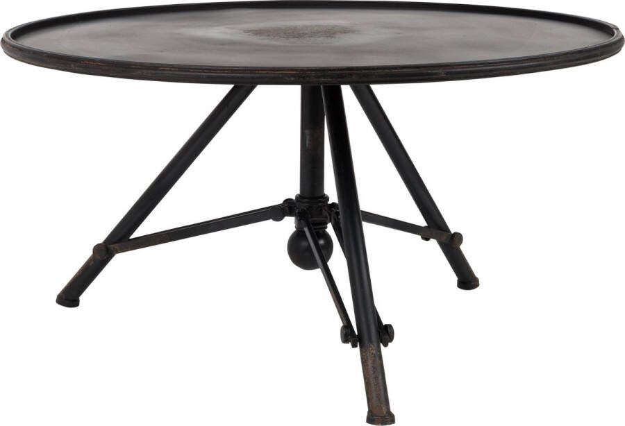 Dutchbone Salontafel Brok 78cm Zwart Rond