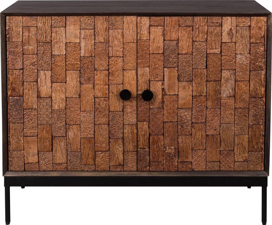 Dutchbone Opbergkast Chisel Mangohout 80 x 100cm