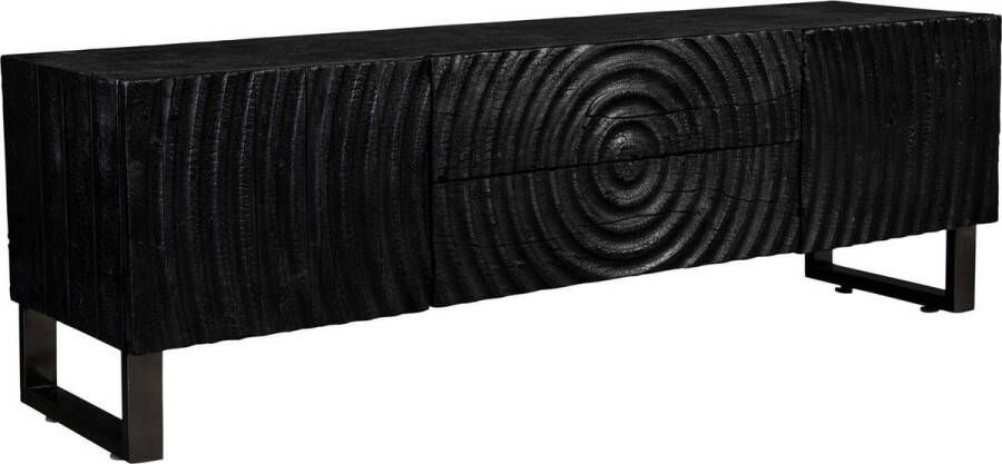 Dutchbone TV-meubel Coals Acaciahout 160cm Zwart