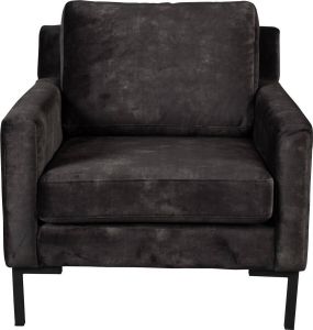 Dutchbone Fauteuil 'Houda' kleur Antraciet