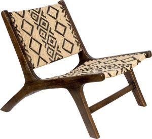 Dutchbone Fauteuil Landa Mahoniehout