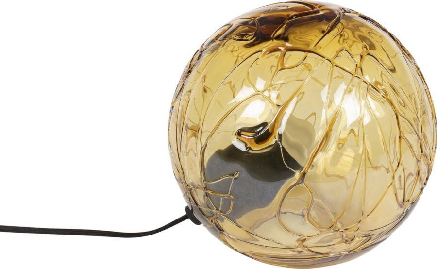 Dutchbone Tafellamp Lune Glas Amberkleurig glas