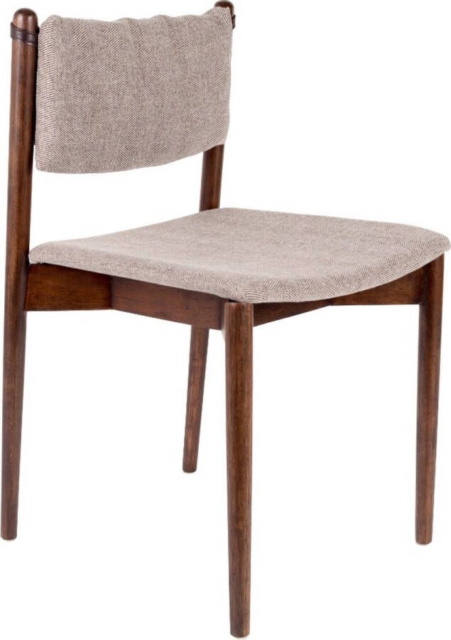 Dutchbone eetkamerstoel Torrance chair bruin beige (set van 2)