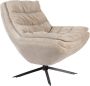 Dutchbone Draaifauteuil Vince Rib - Thumbnail 1