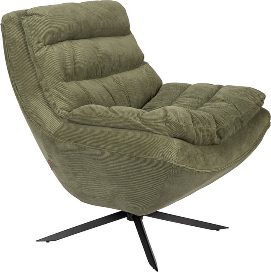 Dutchbone | Dutchbone | Fauteuil Vince Green | Zitmeubels woonkamer | Draaifauteuil | Zitmeubels woonkamer | Draaifauteuil