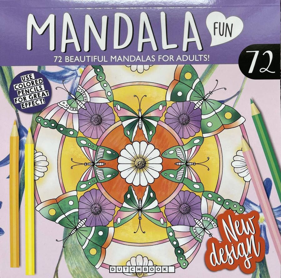 Dutchbook Decotime Mandala kleurboek voor volwassenen met 72 kleurplaten geschikt voor kleurpotloden en kleurstiften