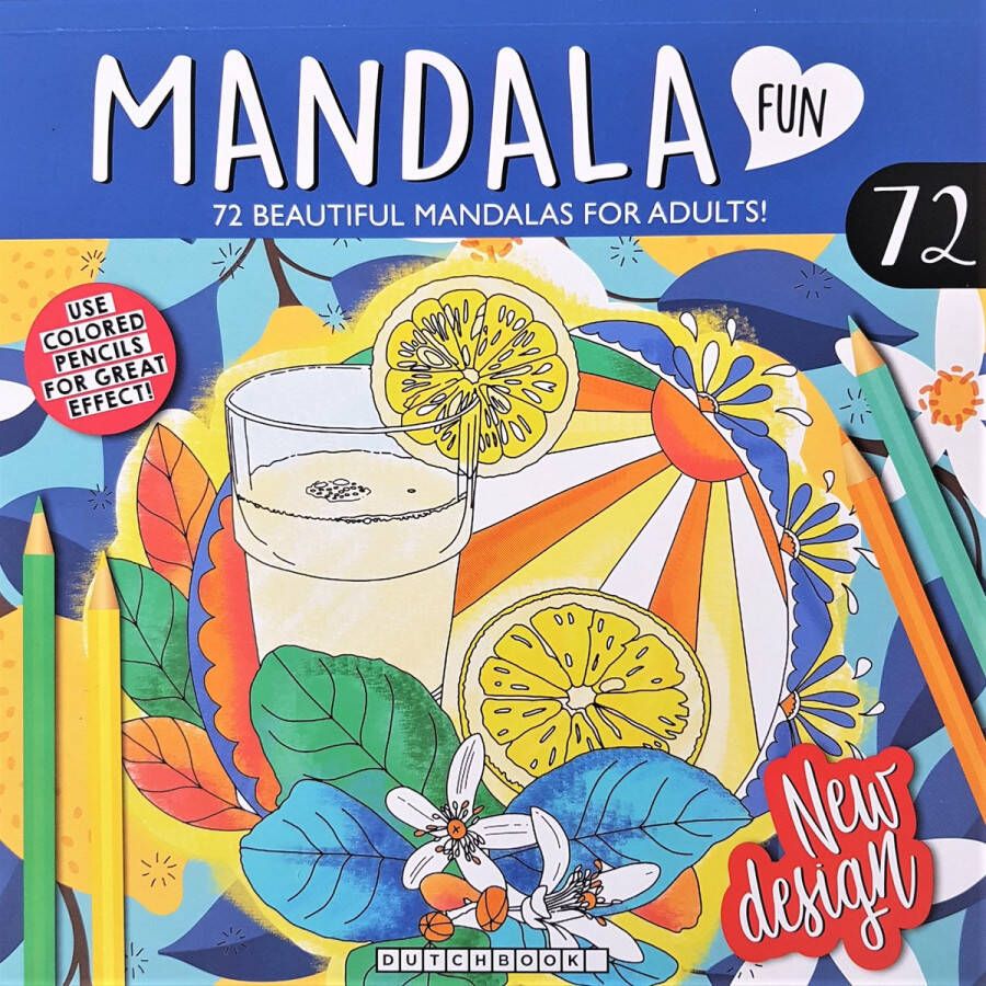Dutchbook Kleurboek volwassenen- Mandala fun _ 72 kleurplaten
