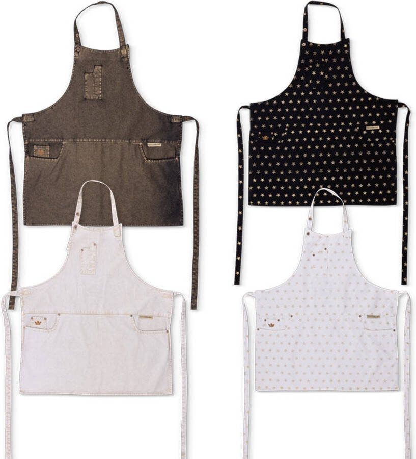 Dutchdeluxes 4 x schorten met 5-zakken Slim Fit Katoen Kerstmis set Feest set Mixed