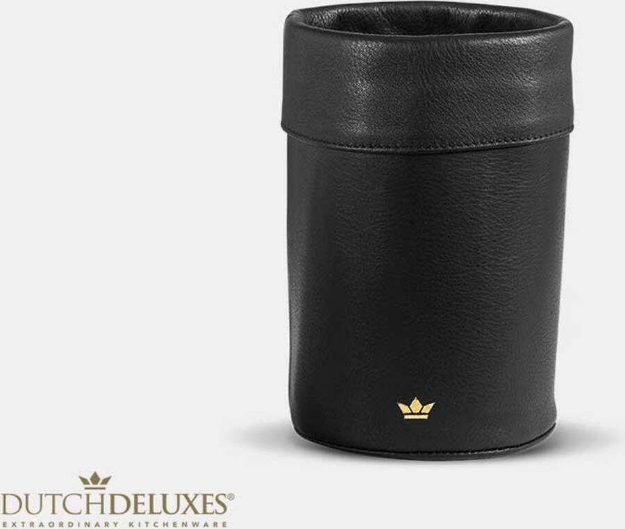 Dutchdeluxes Luxe Leer Wijnkoeler Perfecte temperatuur Koele drankjes Zwart