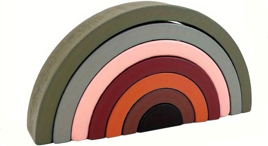 Dutchers . Bouwblokken Groen Hout Multicolor Bouwstenen Gekleurde Bouwblokken Milieu Vriendelijk Cognitieve Houten Speelgoed Voor Kinderen 4 t m 6 Jaar