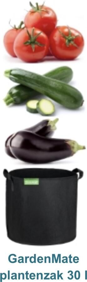 Duurzaam&Mi Duurzaam Plantenzakken 7 gallons (set van 5) 35cm x 30cm zwart 30 Liter kweekzak plantzak herbruikbaar vliesstoff tuin tuinieren planten fruit groen milieuvriendelijk balkonplanten groentebedden