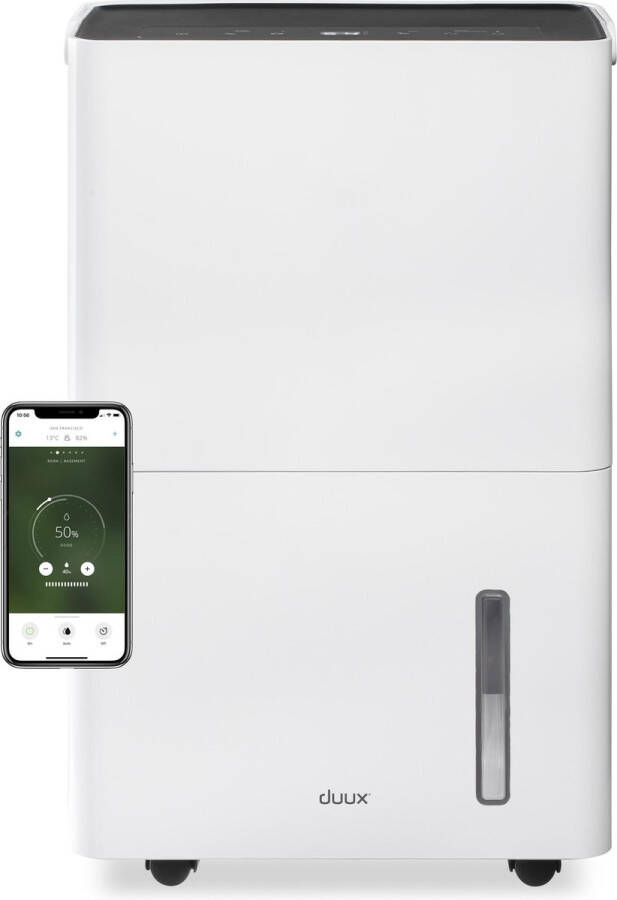 Duux Bora Smart Luchtontvochtiger Ontvochtigt 30L dag 4 Liter Watertank Dehumidifier met Hygrostaat - Foto 2